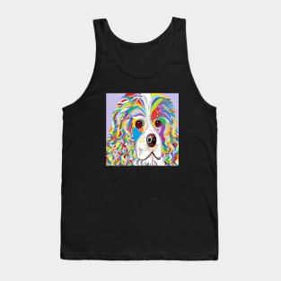 Colorful Cavalier King Tank Top